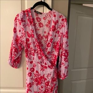 Pink floral dress NWT